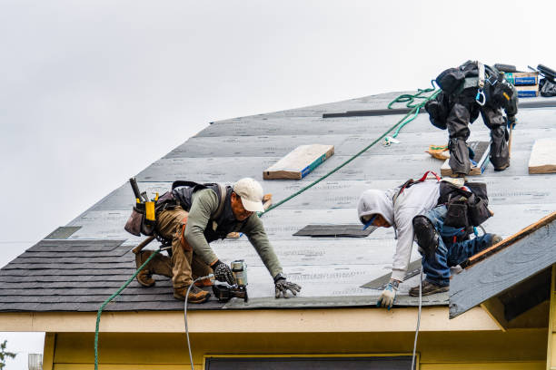 Professional Roofing technician working in Congerville, IL
